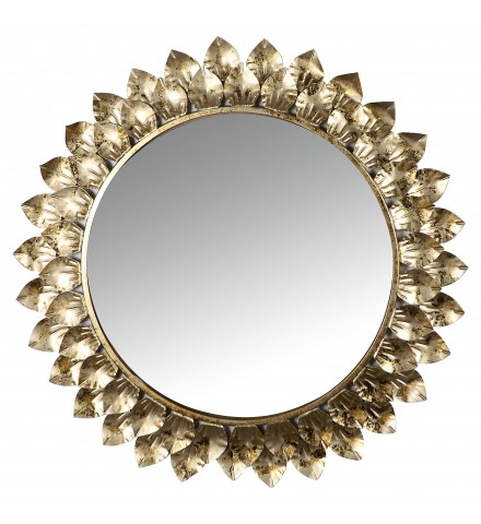 Gold Foil Leaves Mirror